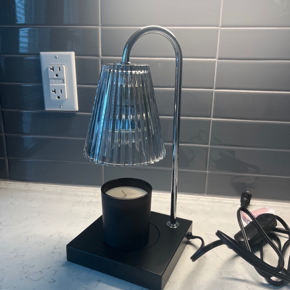 Cynthia Rowley silver/glass candle warmer
